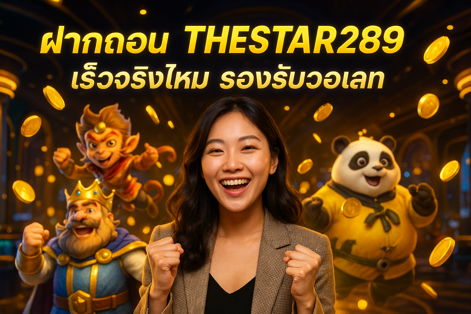 ฝากถอน THESTAR289 เร็วจริงไหม รองรับวอเลท